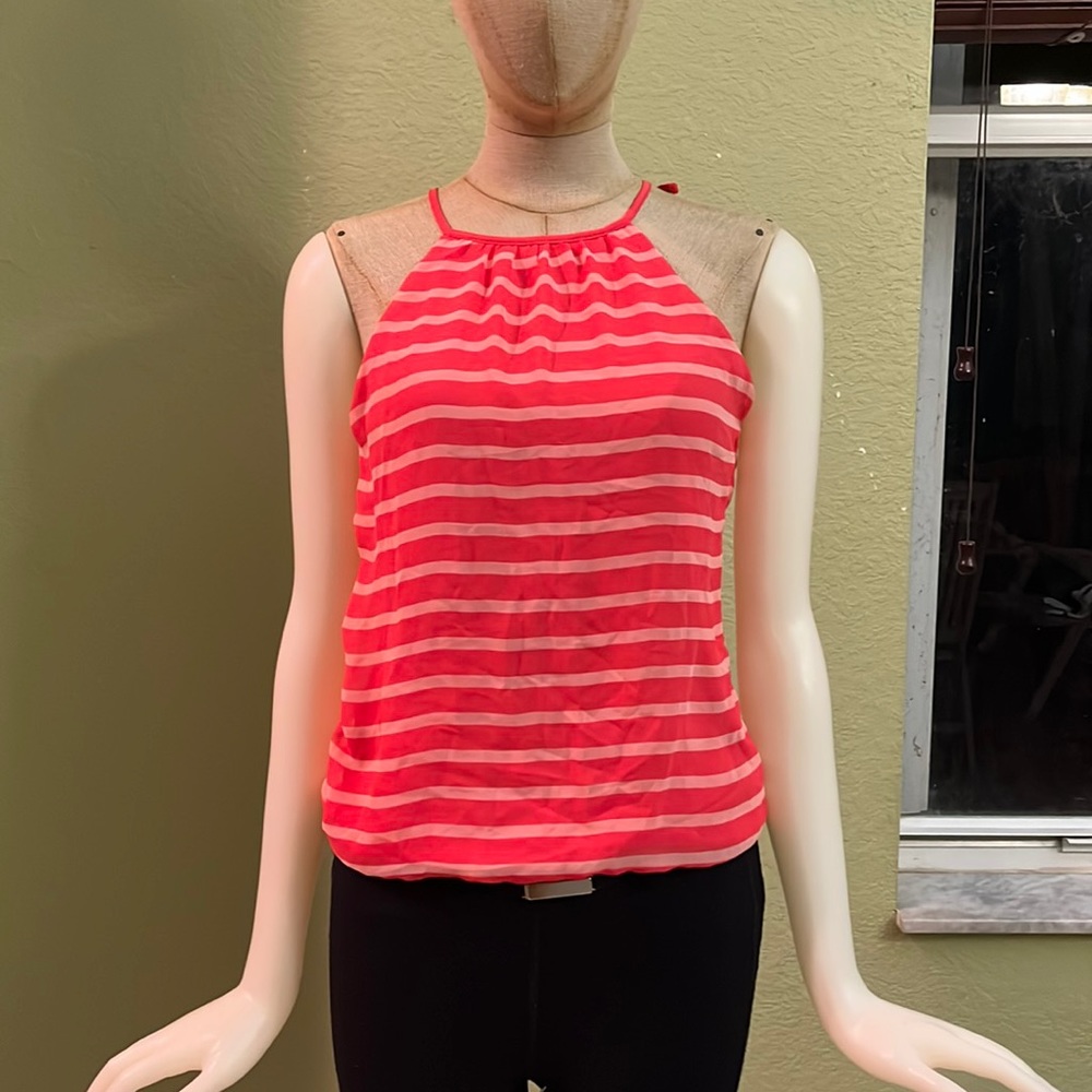 Express Coral stripe top